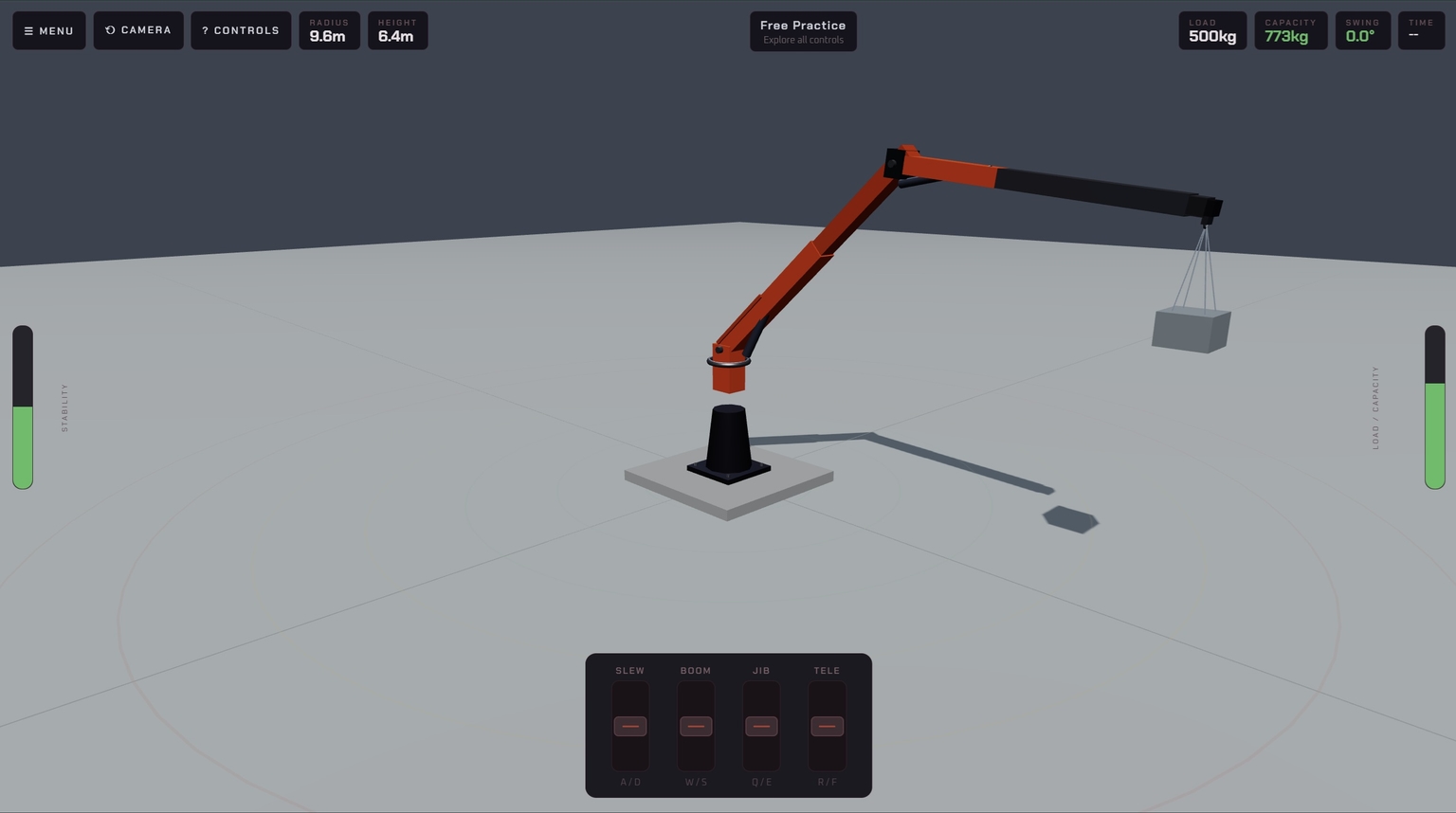 G20 Fastmontert hydraulisk kran-simulator